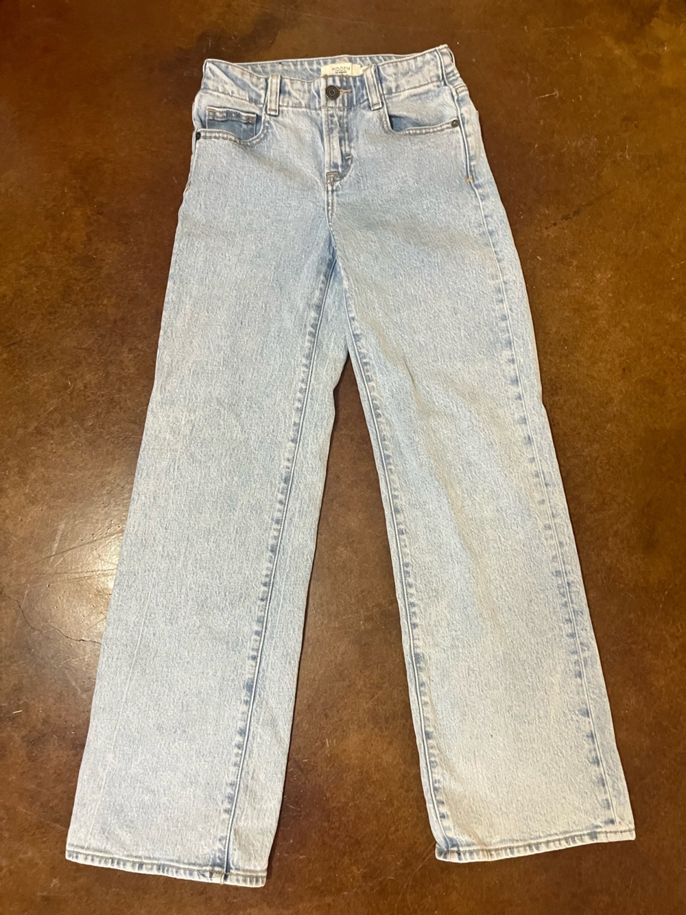 Kids Light Blue Straight-Leg Jeans - Classic Everyday Denim